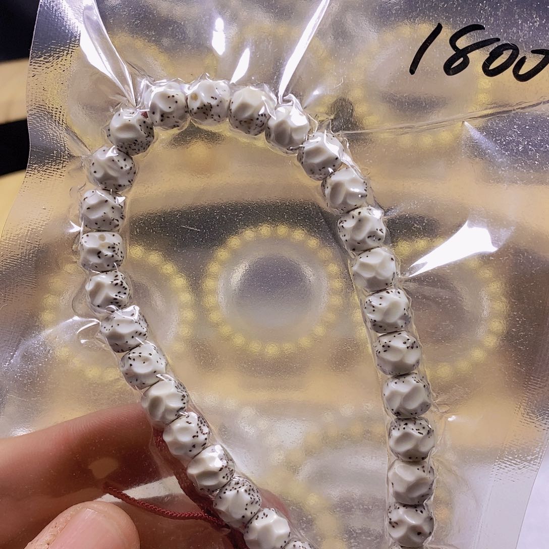 手串星月菩提原白手工无相9×8
