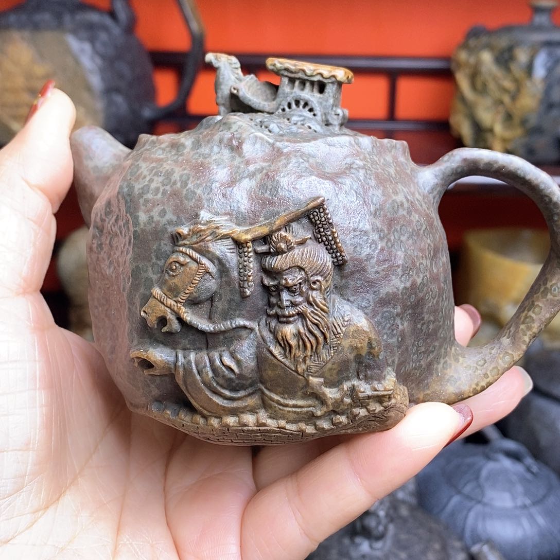 紫砂茶壶唯*笑冰碛岩精品壶一统天下壶