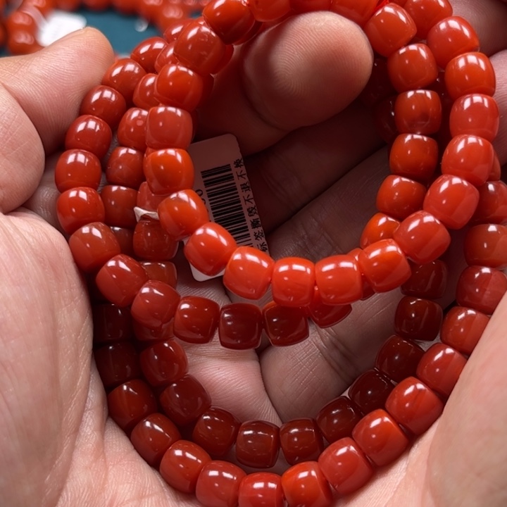 南红玛瑙手链未镶嵌
