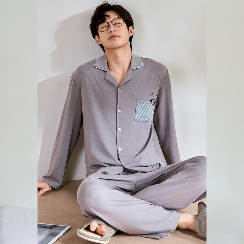 莱赛尔开衫长袖长裤男套装 GDY2505