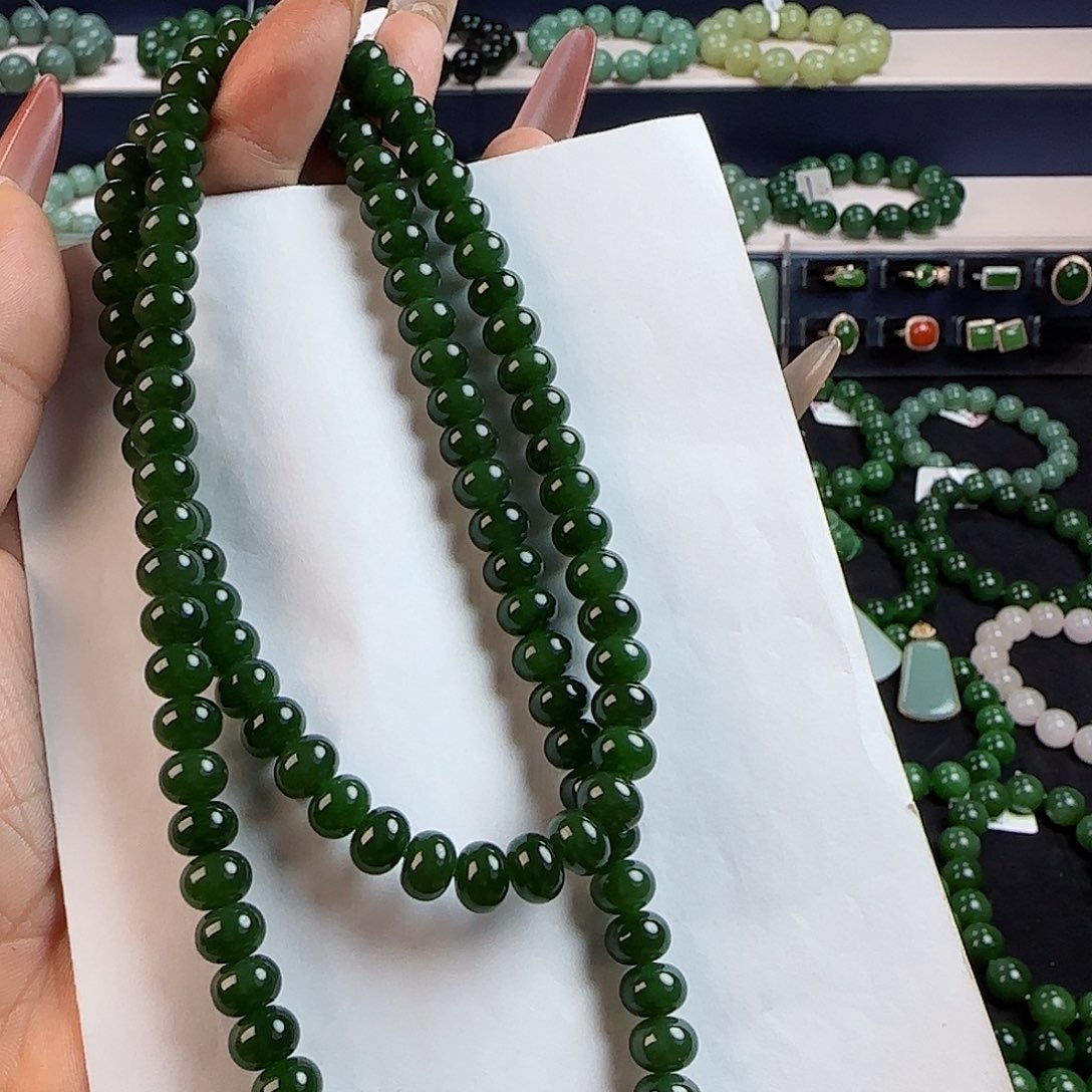 和田玉手串未镶嵌