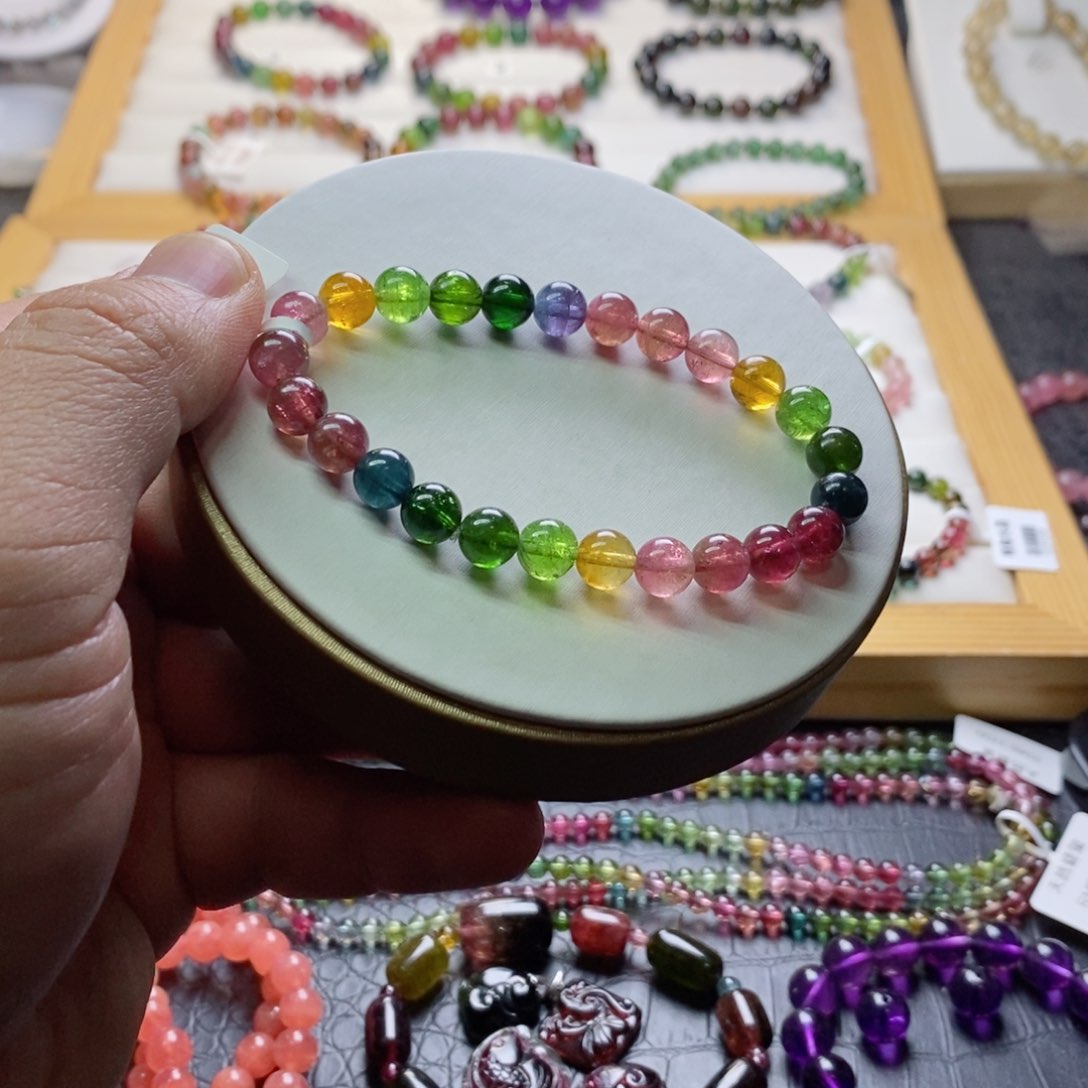 碧玺碧玺手链未镶嵌