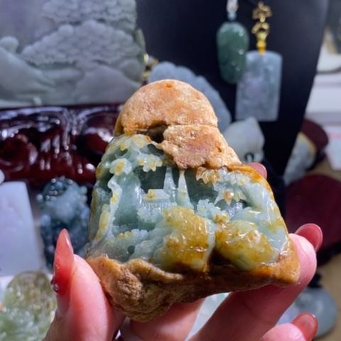 【闪购商品】颈饰未镶嵌翡翠山水