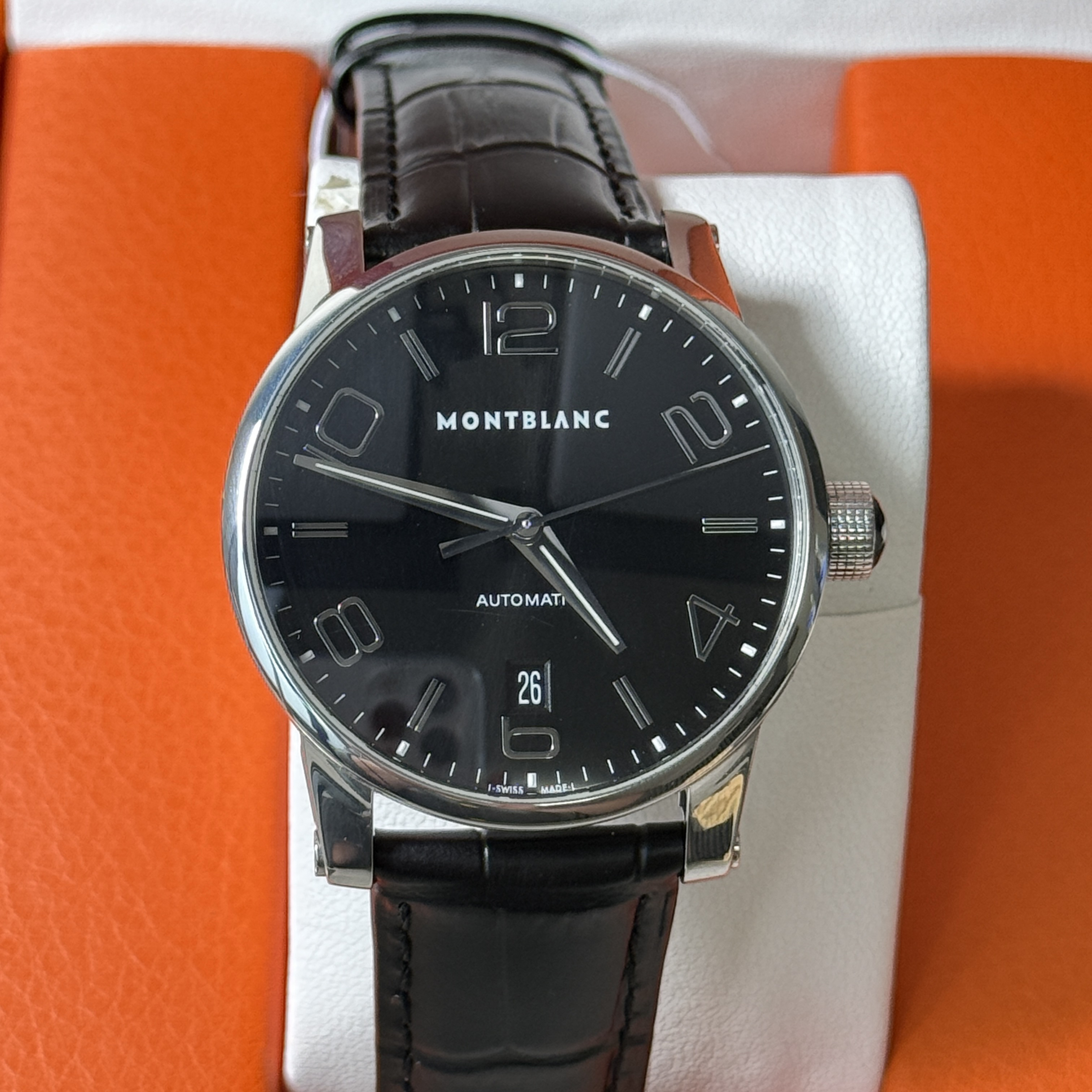 95新 Montblanc/万宝龙 时光行者 39盘径 自动机械b
