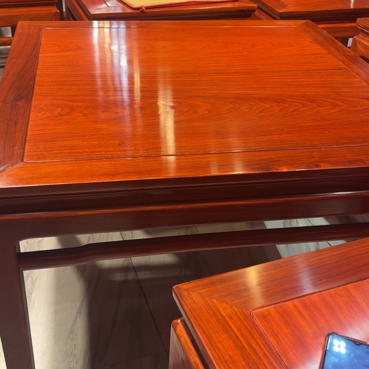 饭***菜紫檀木类成套家具108八仙桌 补价