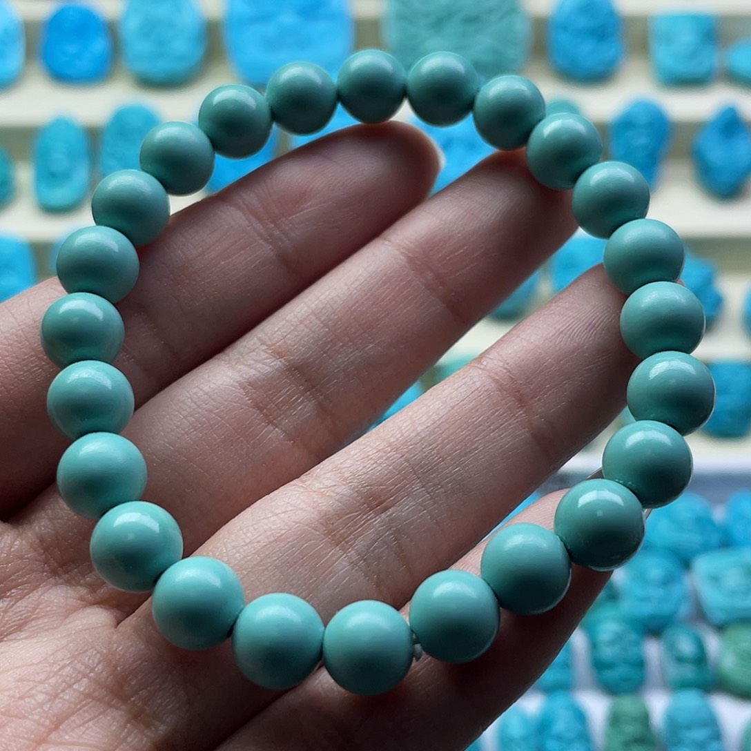 绿松石未镶嵌颈饰8mm