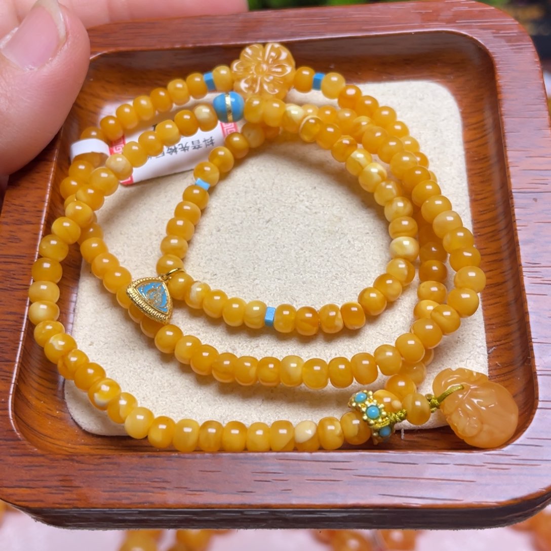 蜜蜡手链未镶嵌手串