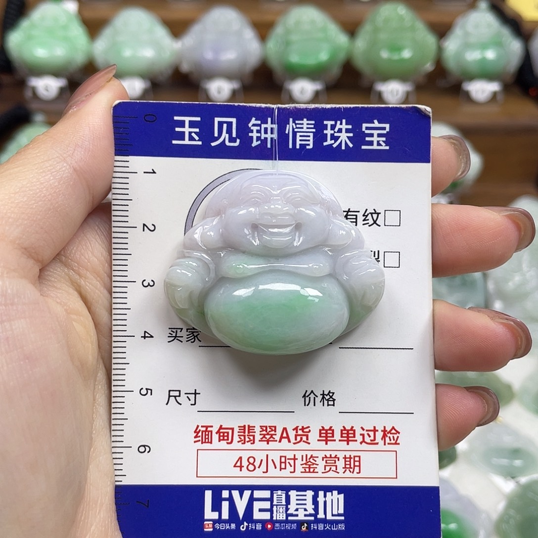 翡翠未镶嵌颈饰佛公