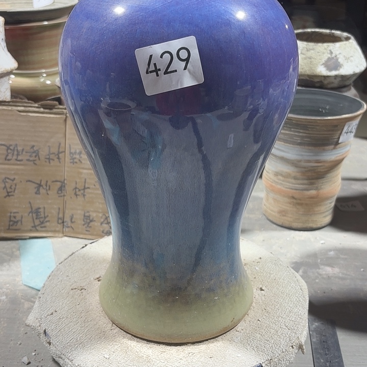 陶摆件高34，口8，无孔，429