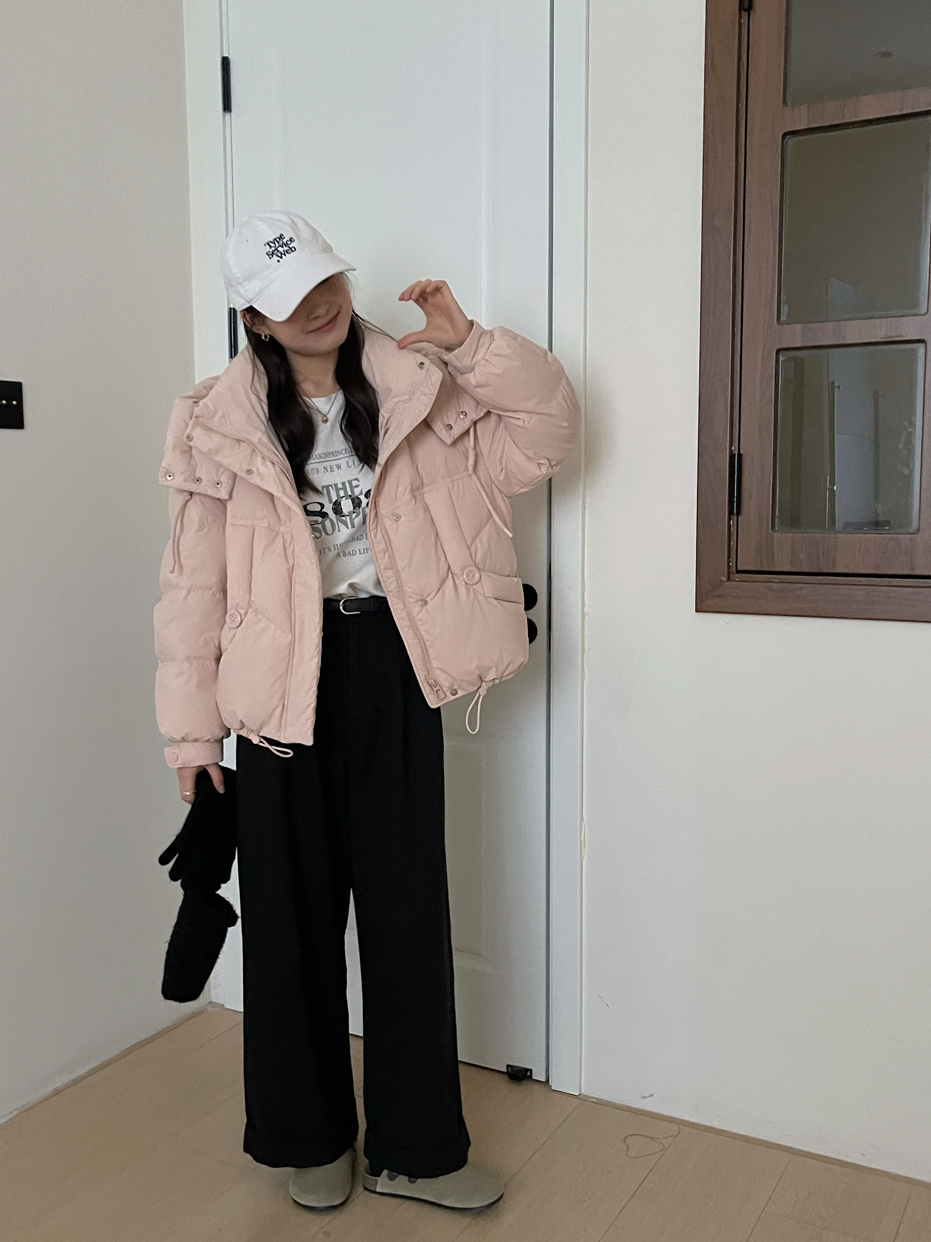 小米女装#6538 新款短款小个子羽绒服连帽加厚时尚外套韩版冬季