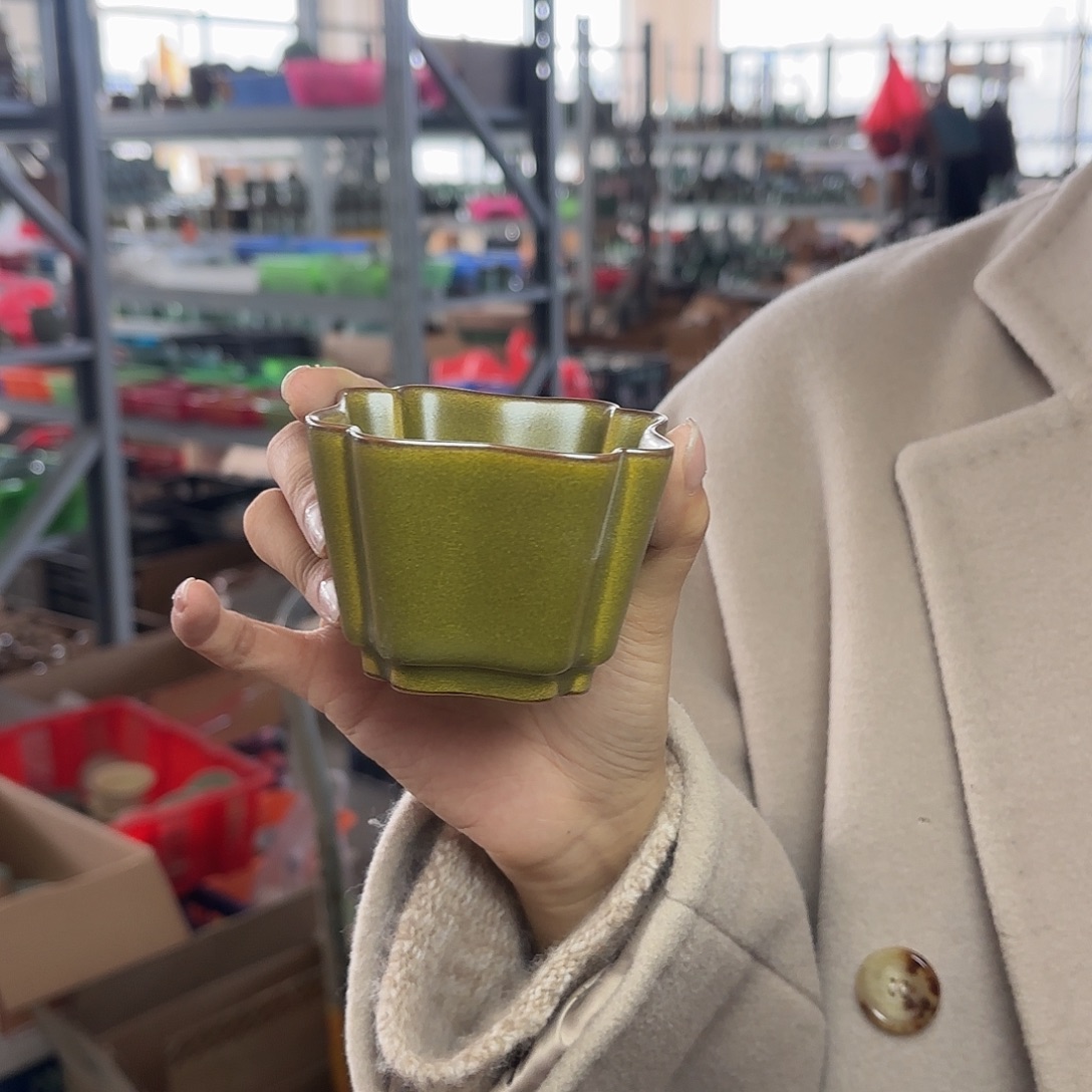 龙泉云间青瓷小米茶器