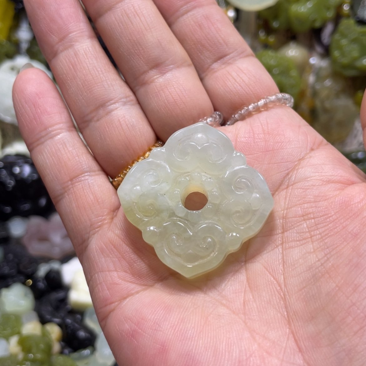 【闪购商品】岫玉颈饰未镶嵌29吊坠