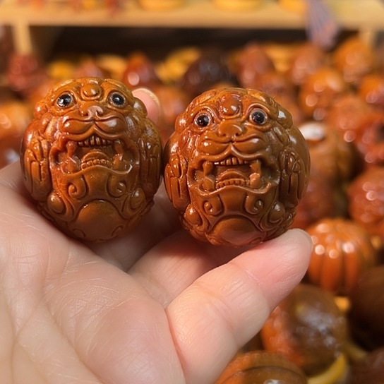 8***弘橄榄核手串/手链貔犰一对卡33加