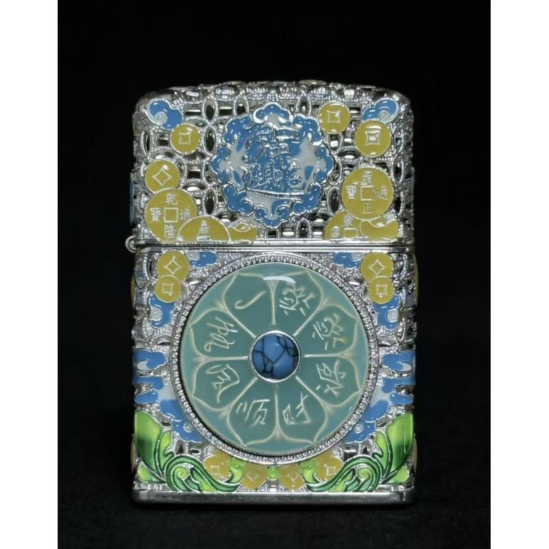 算盘银打火机【全新机无油】