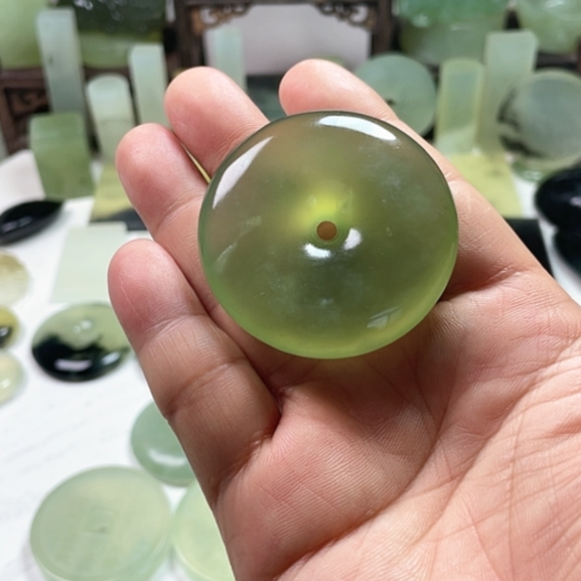 【闪购商品】未镶嵌岫玉挂件有**1