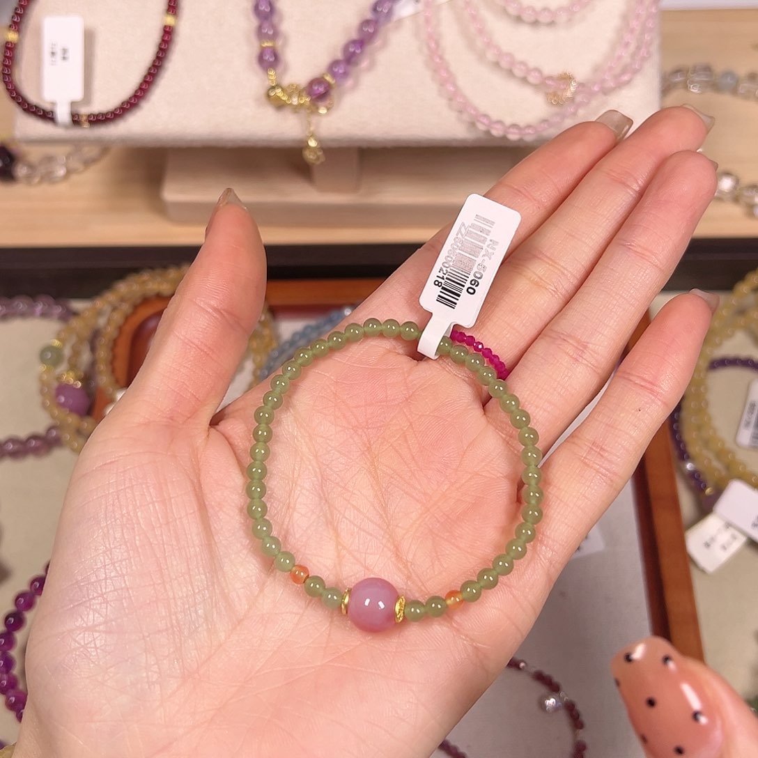 水晶手链未镶嵌5060绿