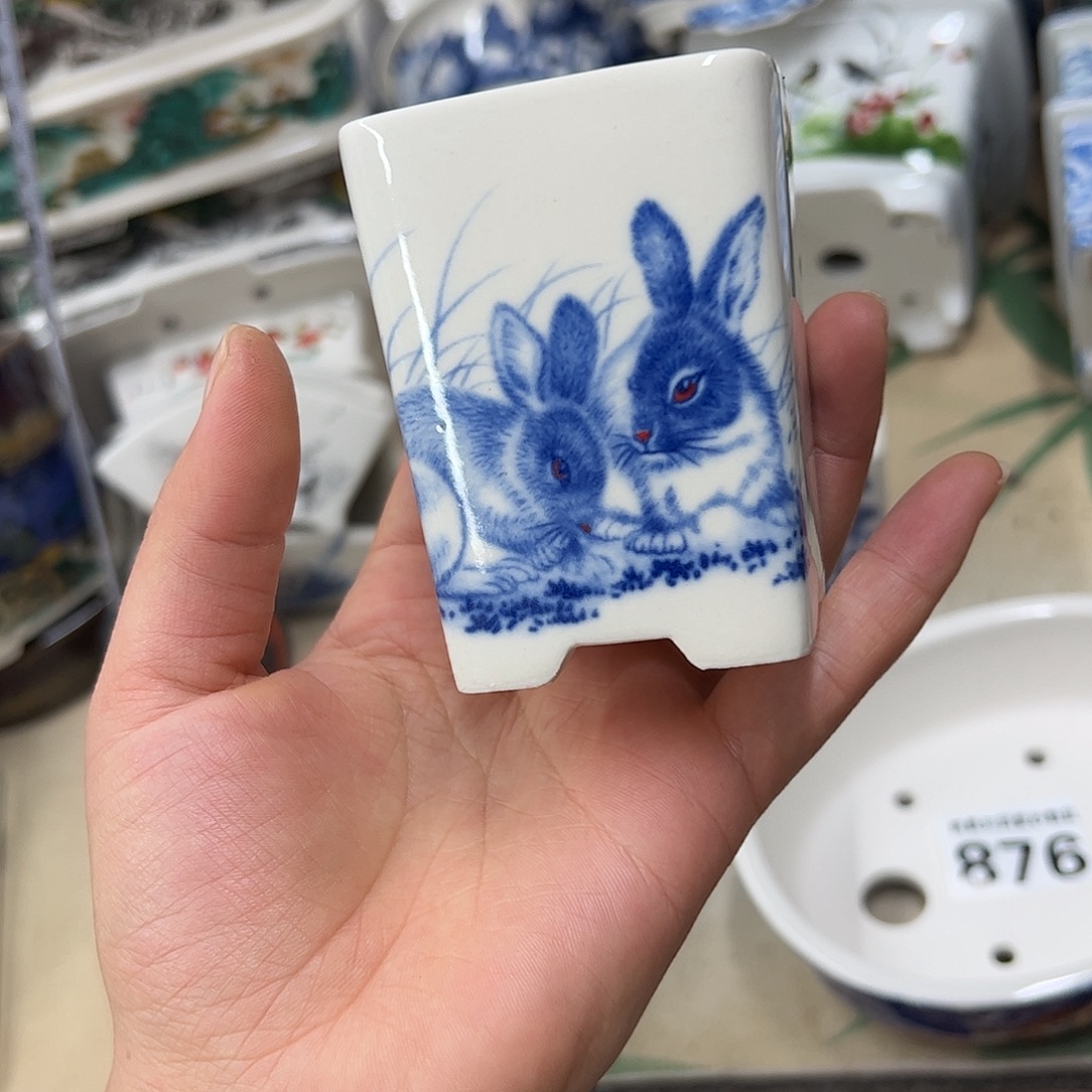 花盆紫砂724号瑕疵6/7cm