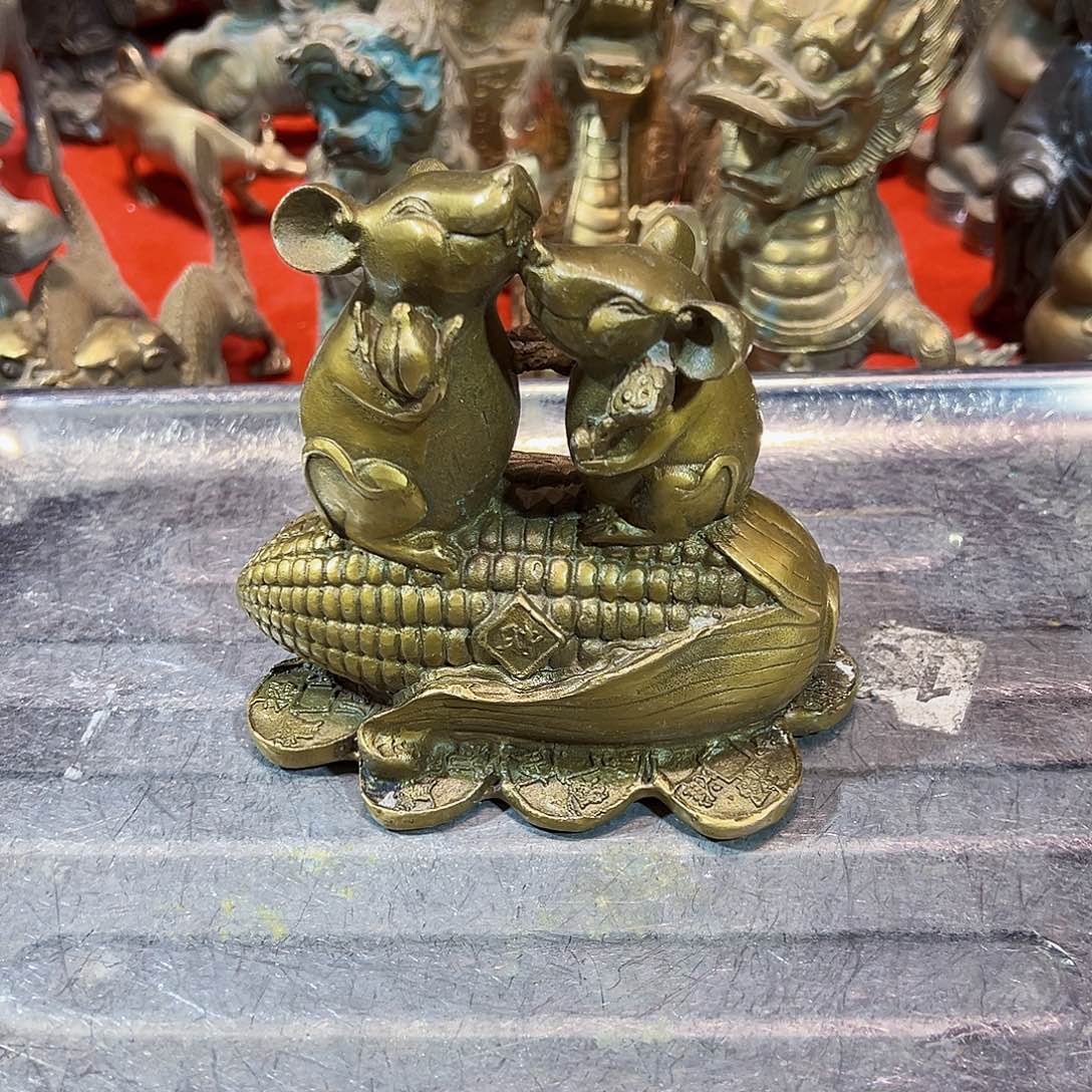 黄铜材料，文房摆件