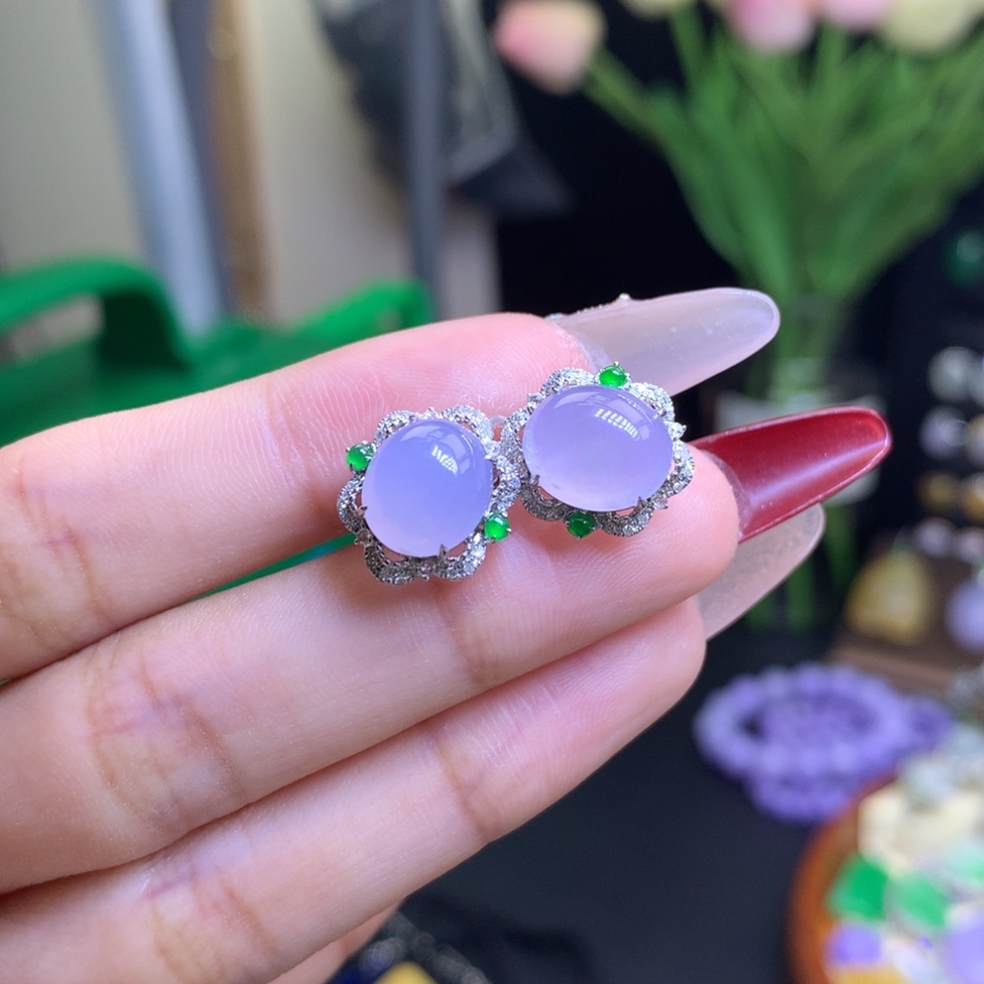 翡翠颈饰18K金镶嵌天然