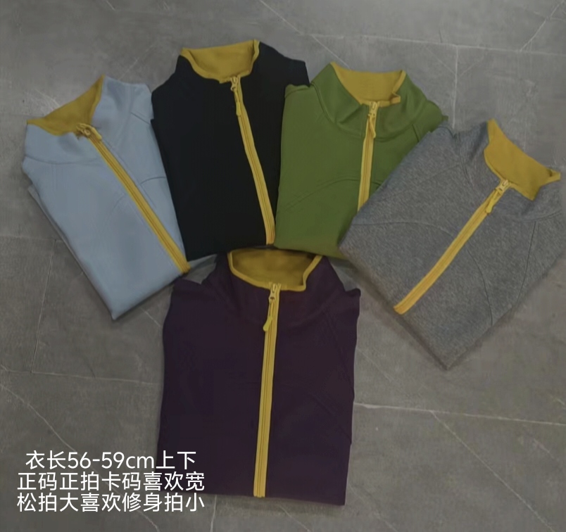 撞色春款伊莲甄选拉链小衫