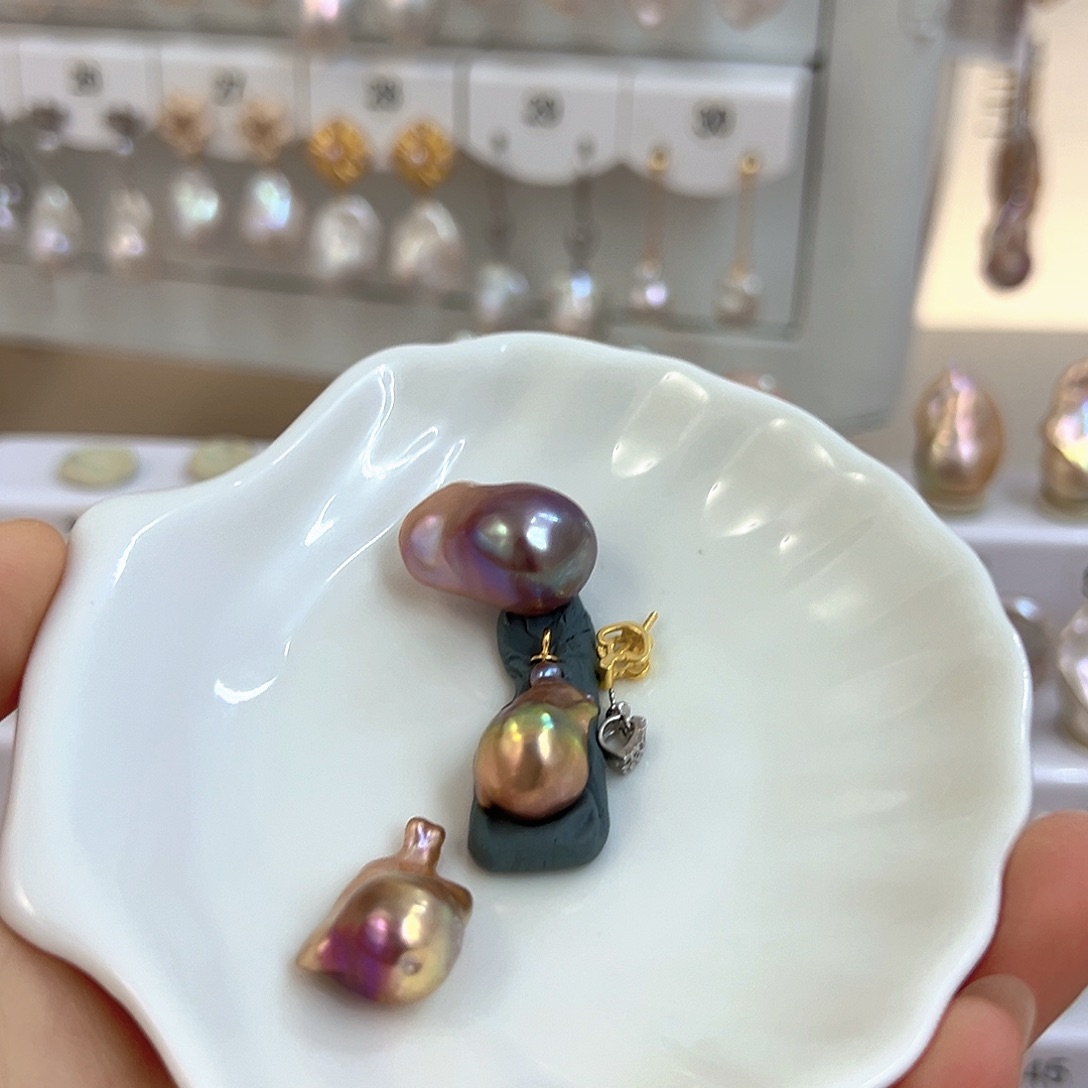 露***银S925镶嵌淡水珍珠颈饰定制款 不退换