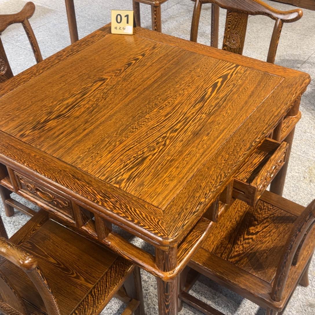 鸡翅木类成套家具夜****味78一套