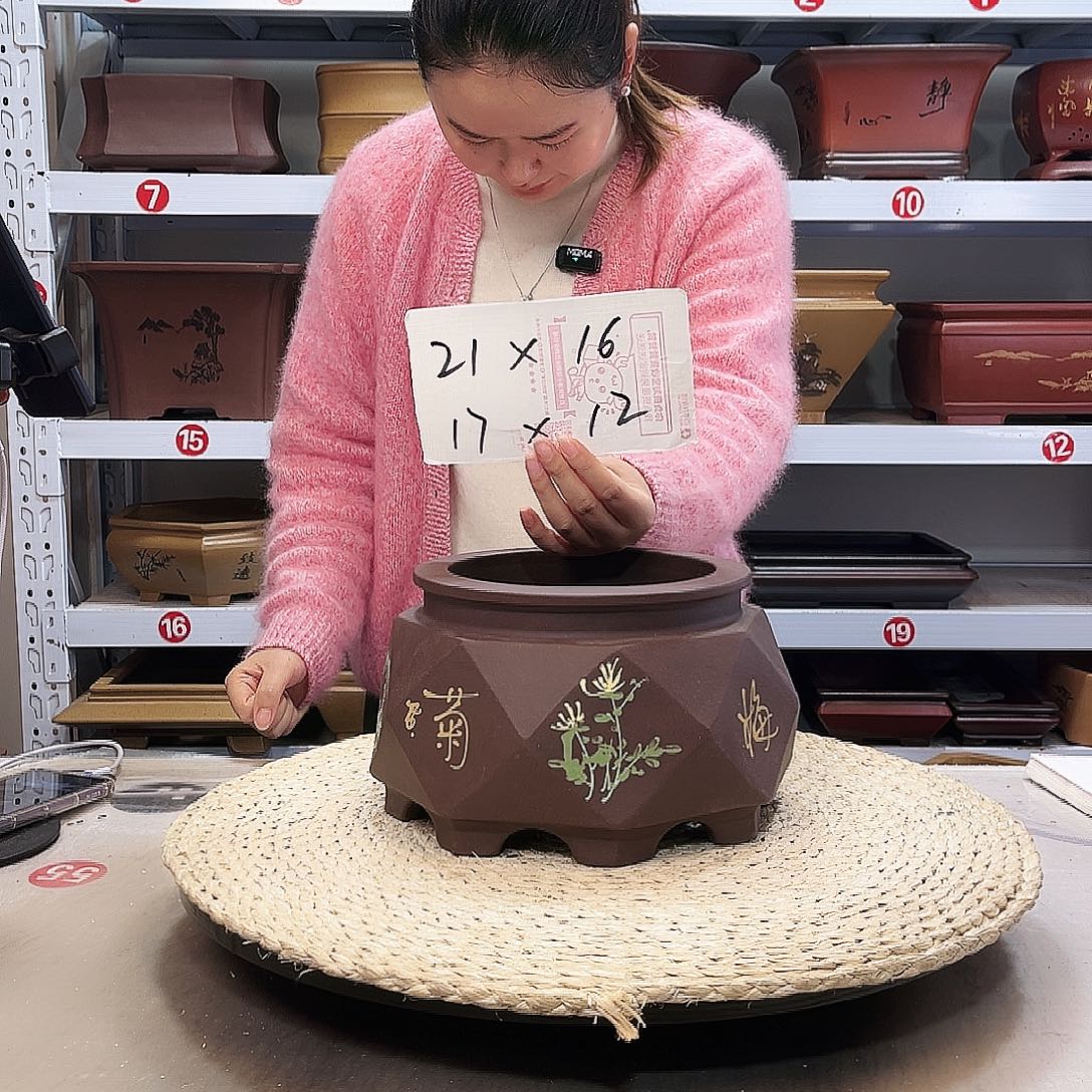 紫砂花盆紫砂花盆