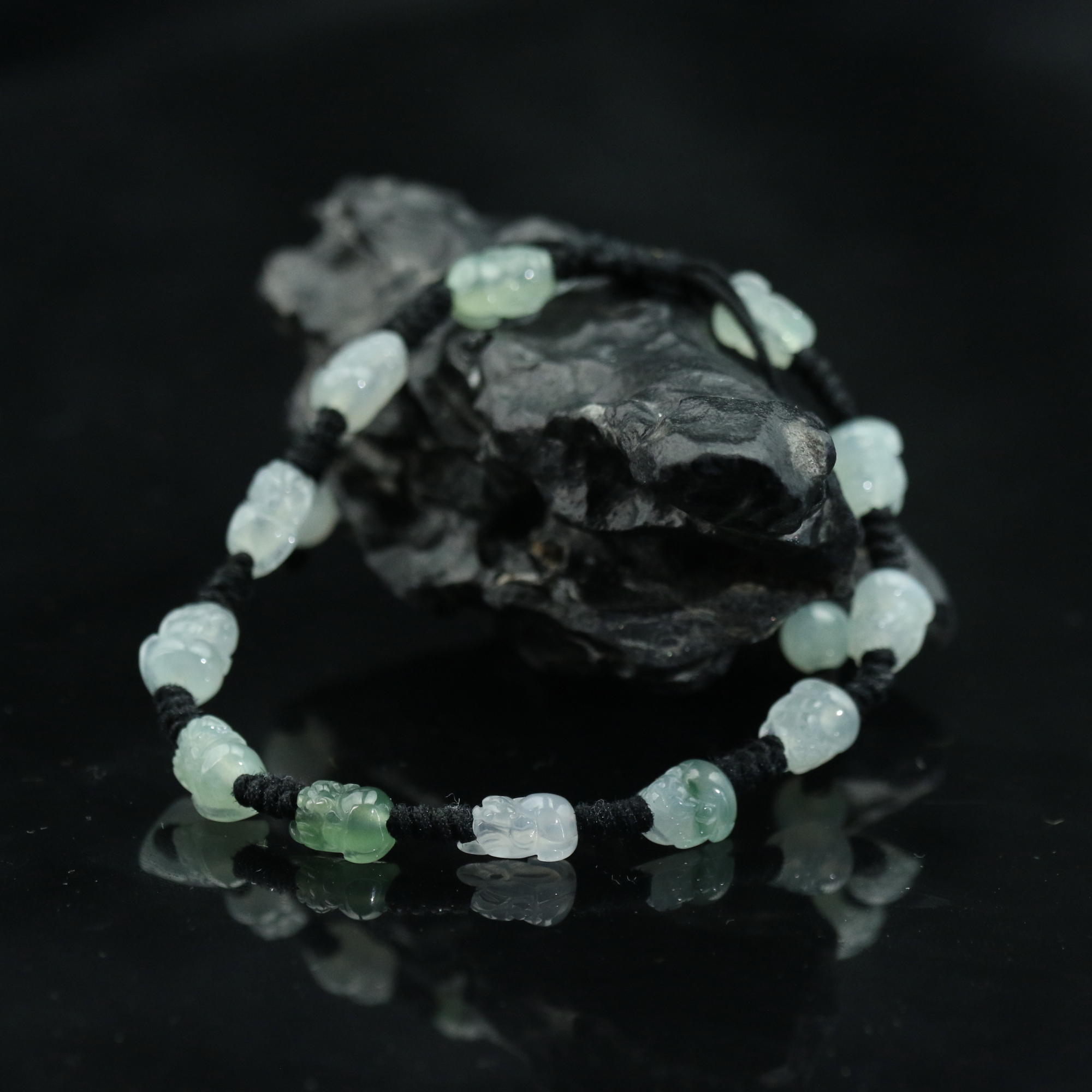 5天然缅甸翡翠A货手链/700262/上海嘉禾拍卖