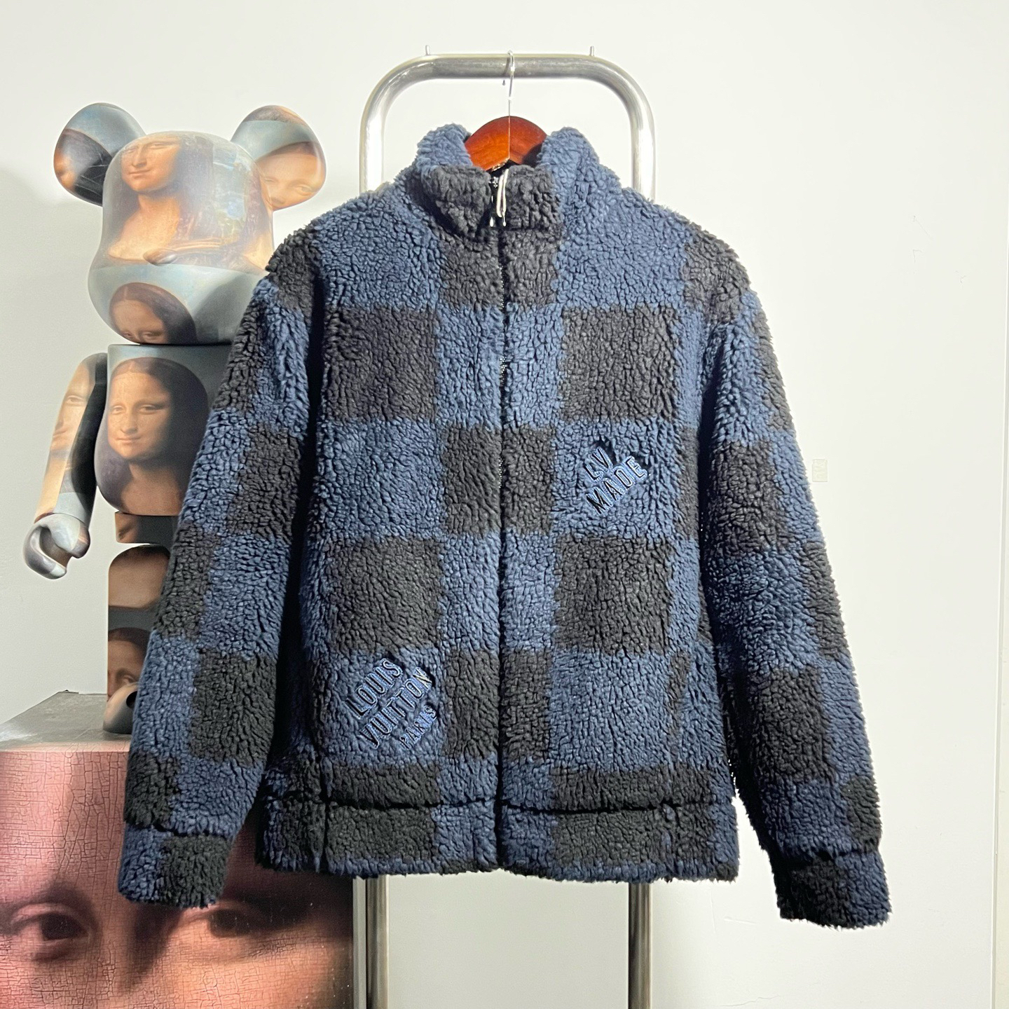 未使用 LouisVuitton/路易威登 棋盘格泰迪外套 V1103尺码S胸围55
