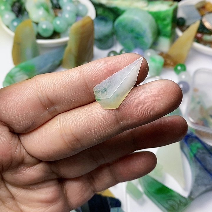 翡翠散珠天然翡翠A货