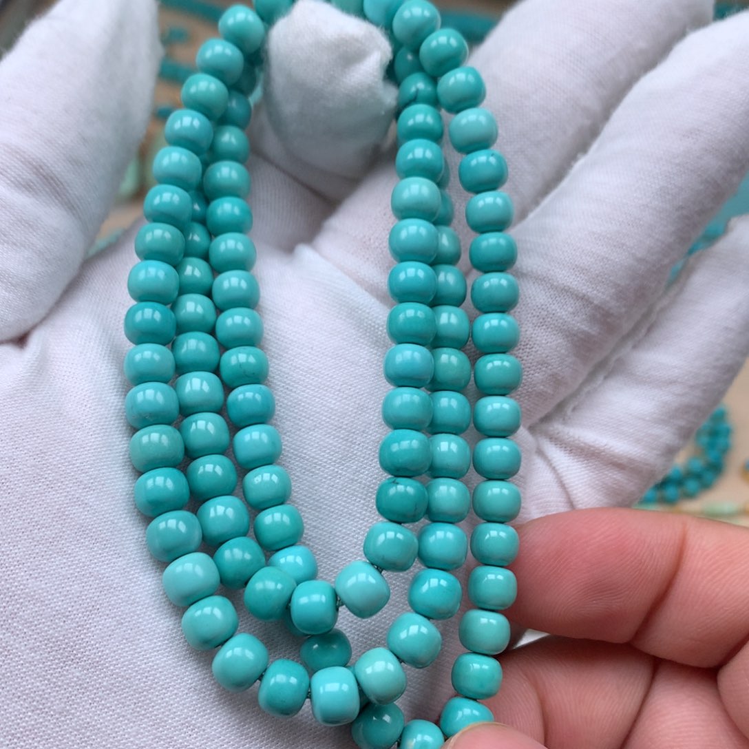 绿松石精品108未镶嵌