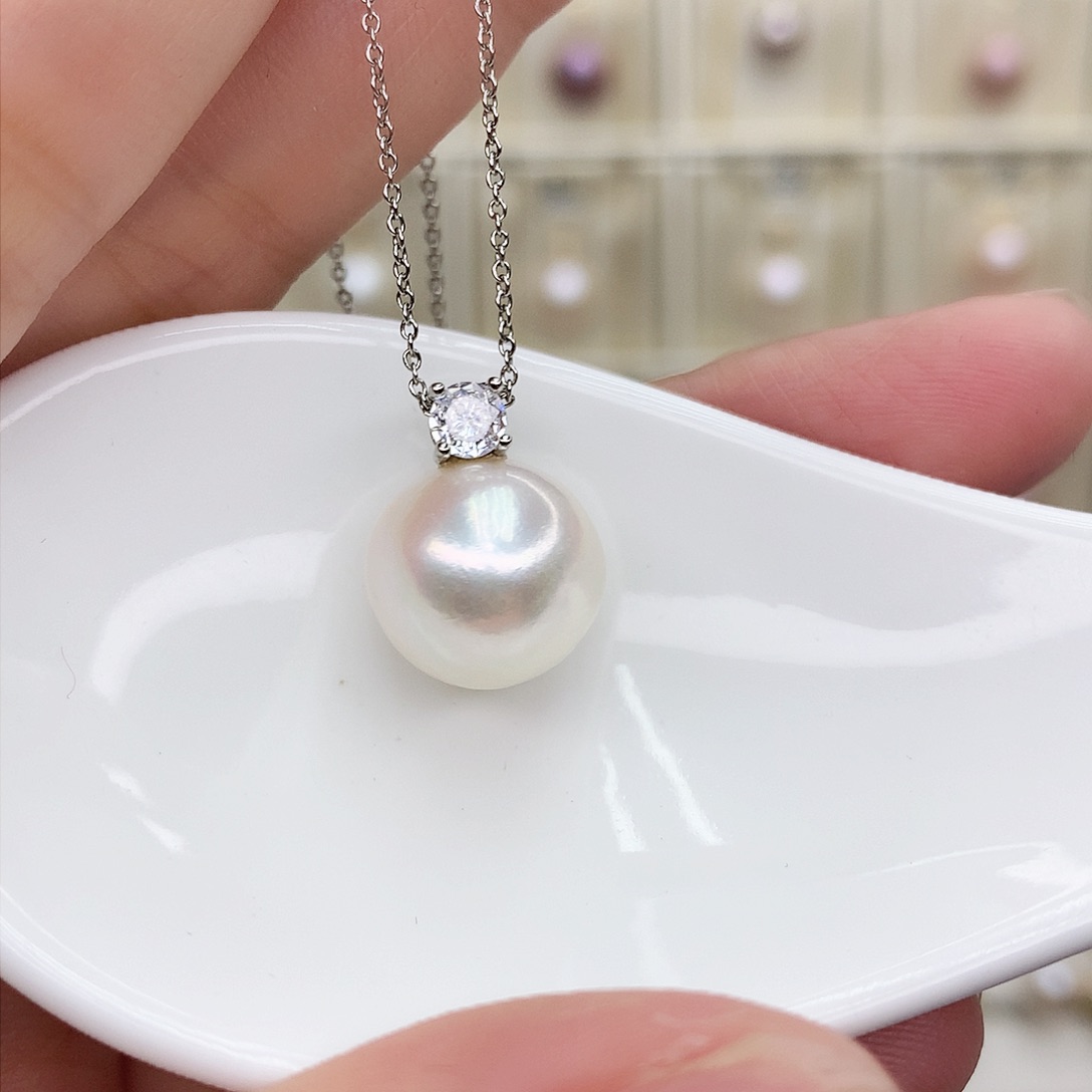 淡水珍珠颈饰合金