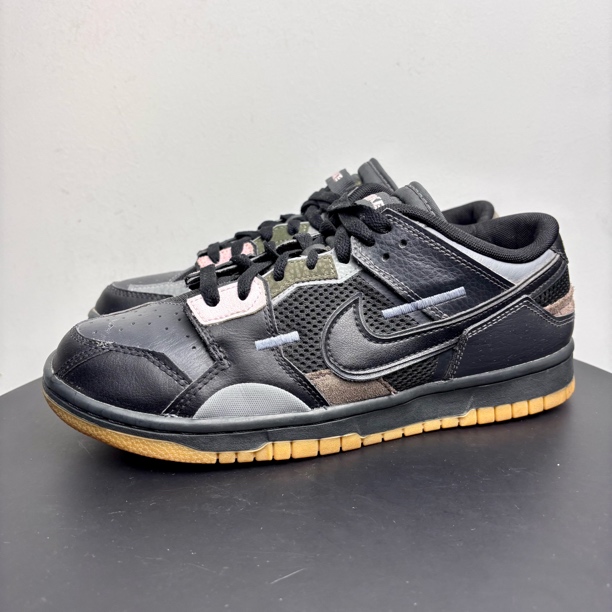 95新 NIKE/耐克 41码 dunk 黑生胶拼接 正品 中古球鞋