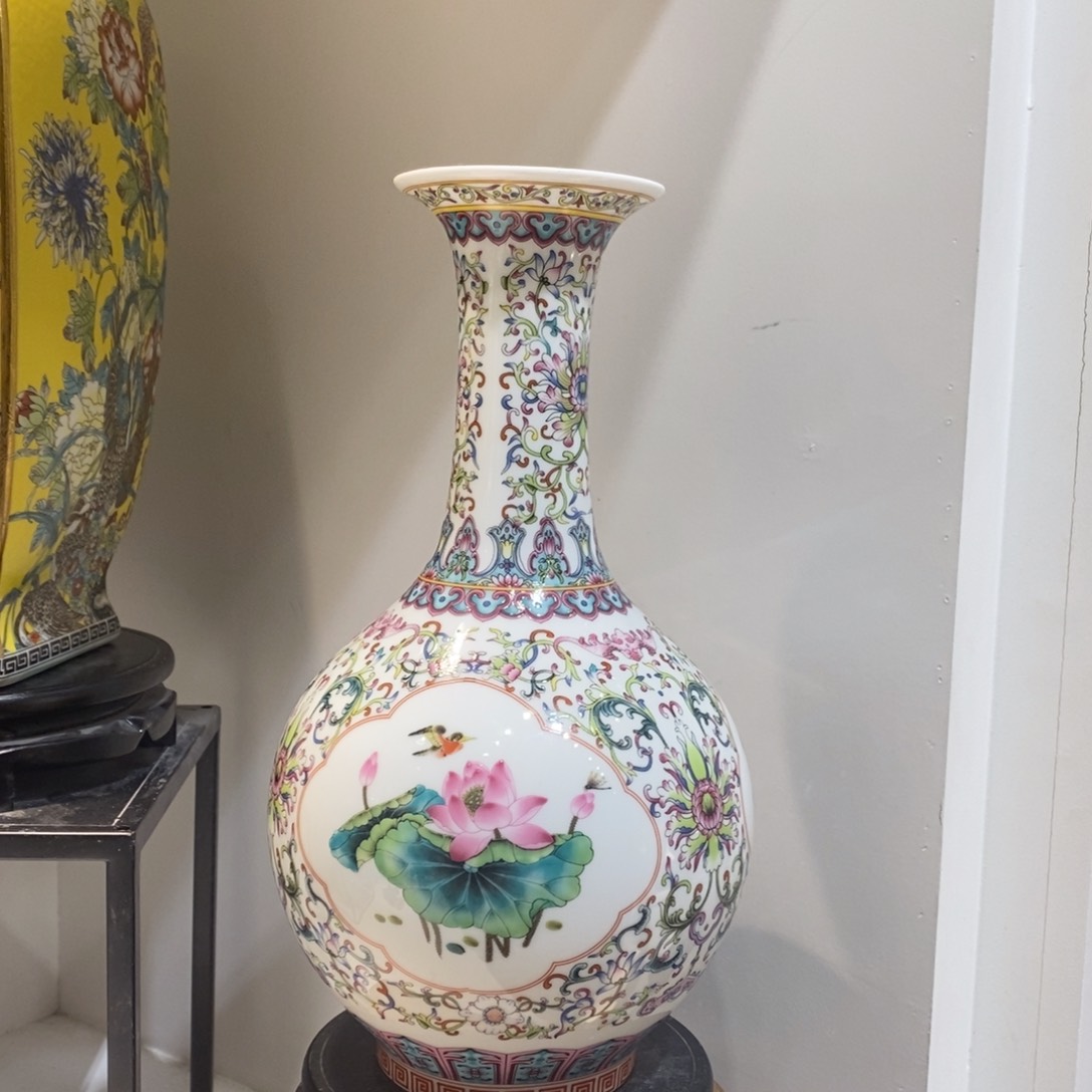 摆件景德镇陶瓷花瓶摆件