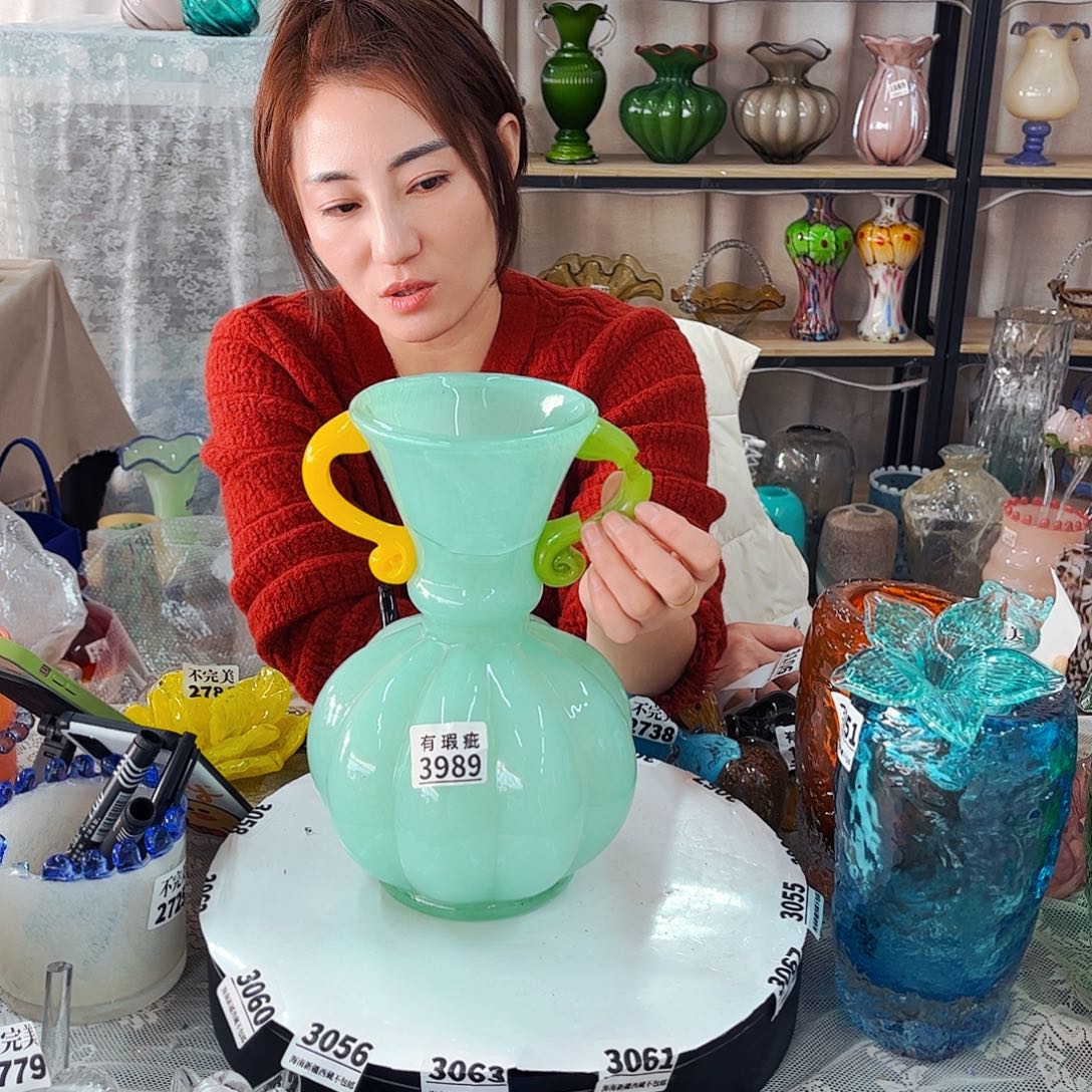 3989瑕大大 不退不换家悦琉璃工艺品