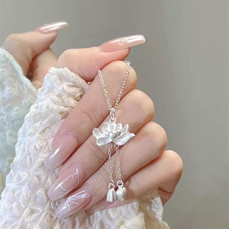 吊坠足银 【佳佳专享】  两世欢项链国风吊坠气质