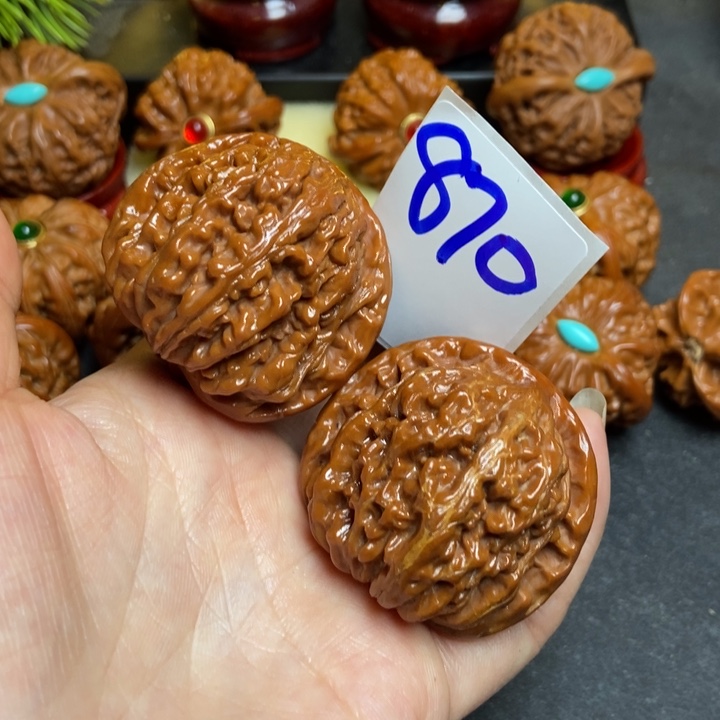 文玩核桃把件43官帽870