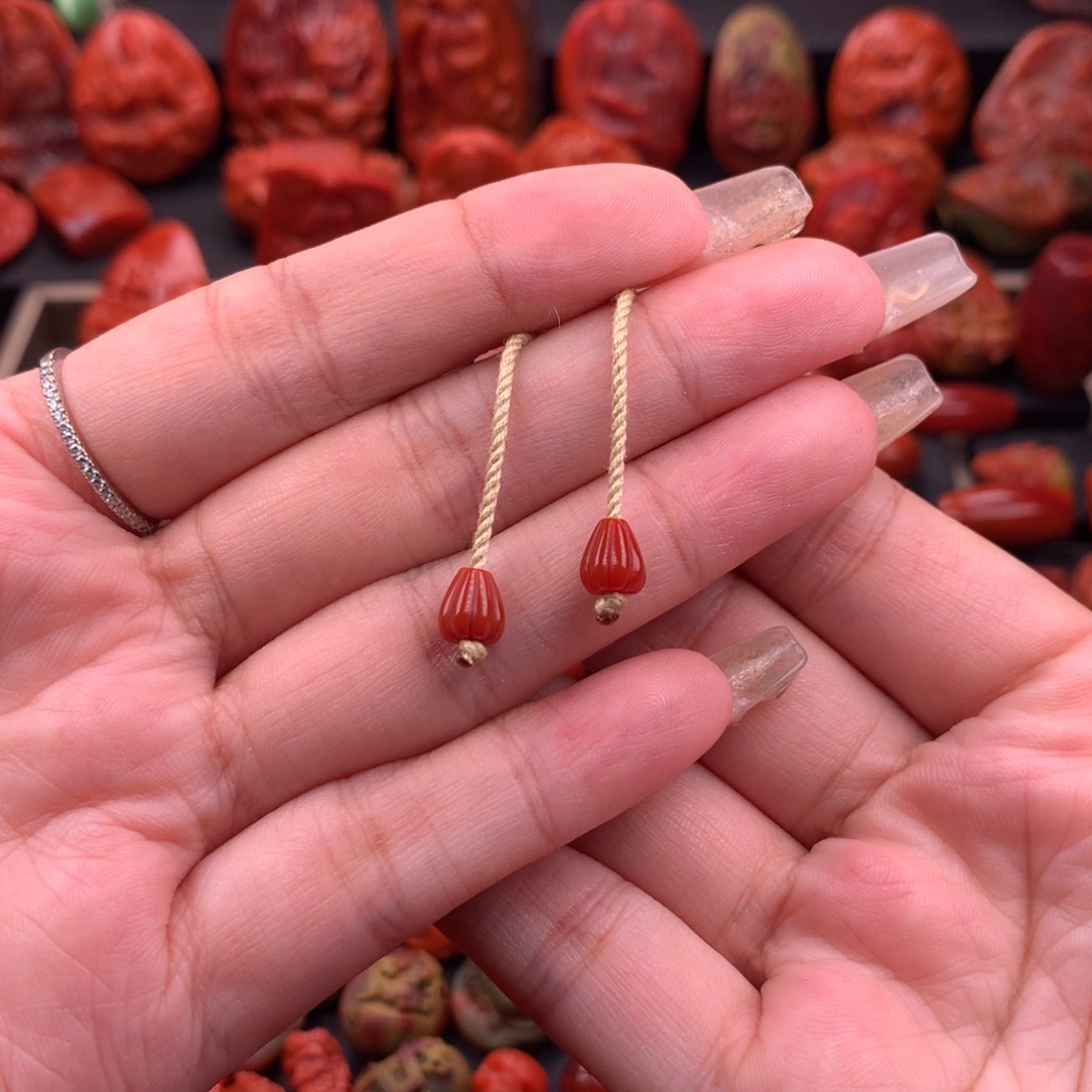 南红玛瑙南红川料弟子珠6mm➕未镶嵌