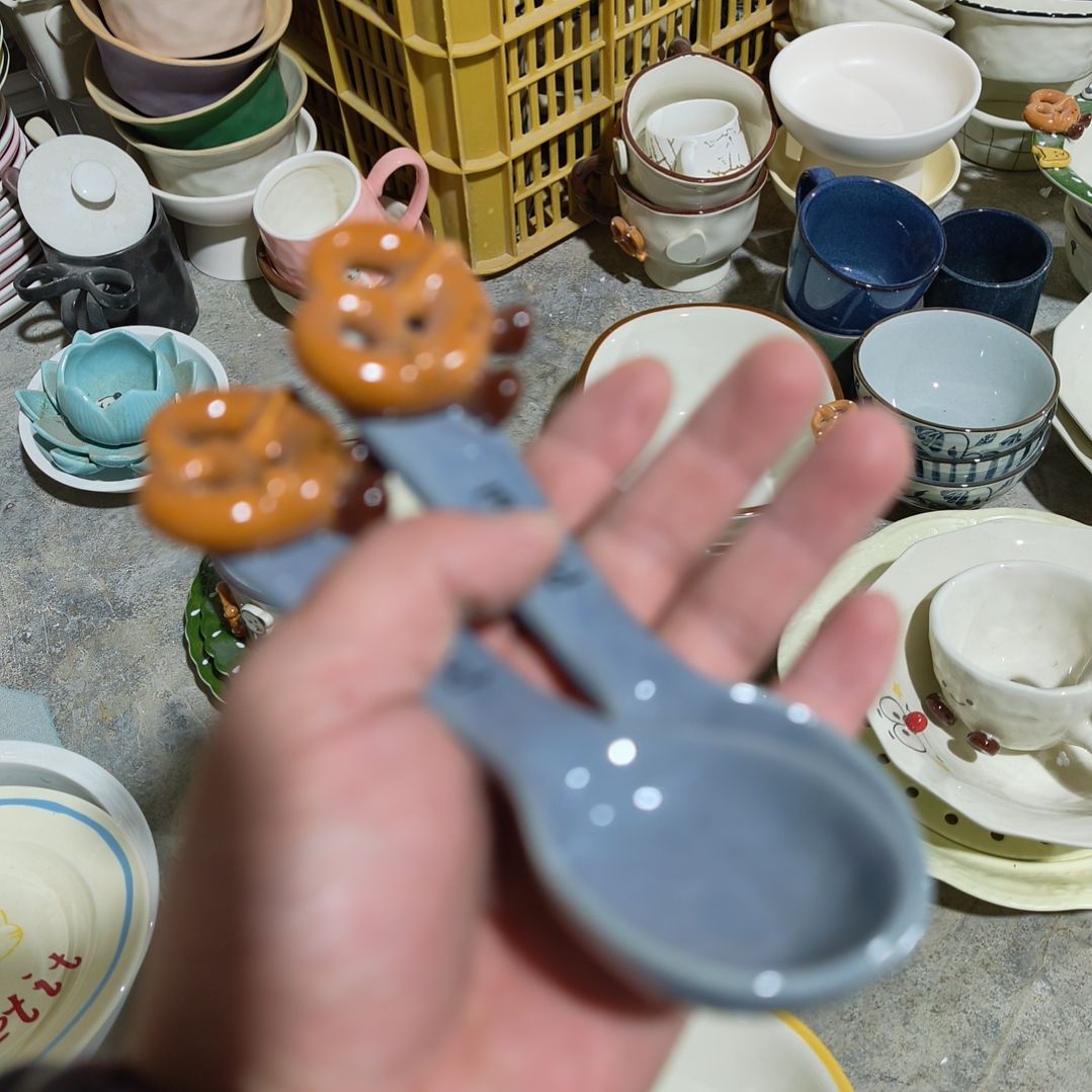 瓷瑕疵陶瓷介意不拍勺