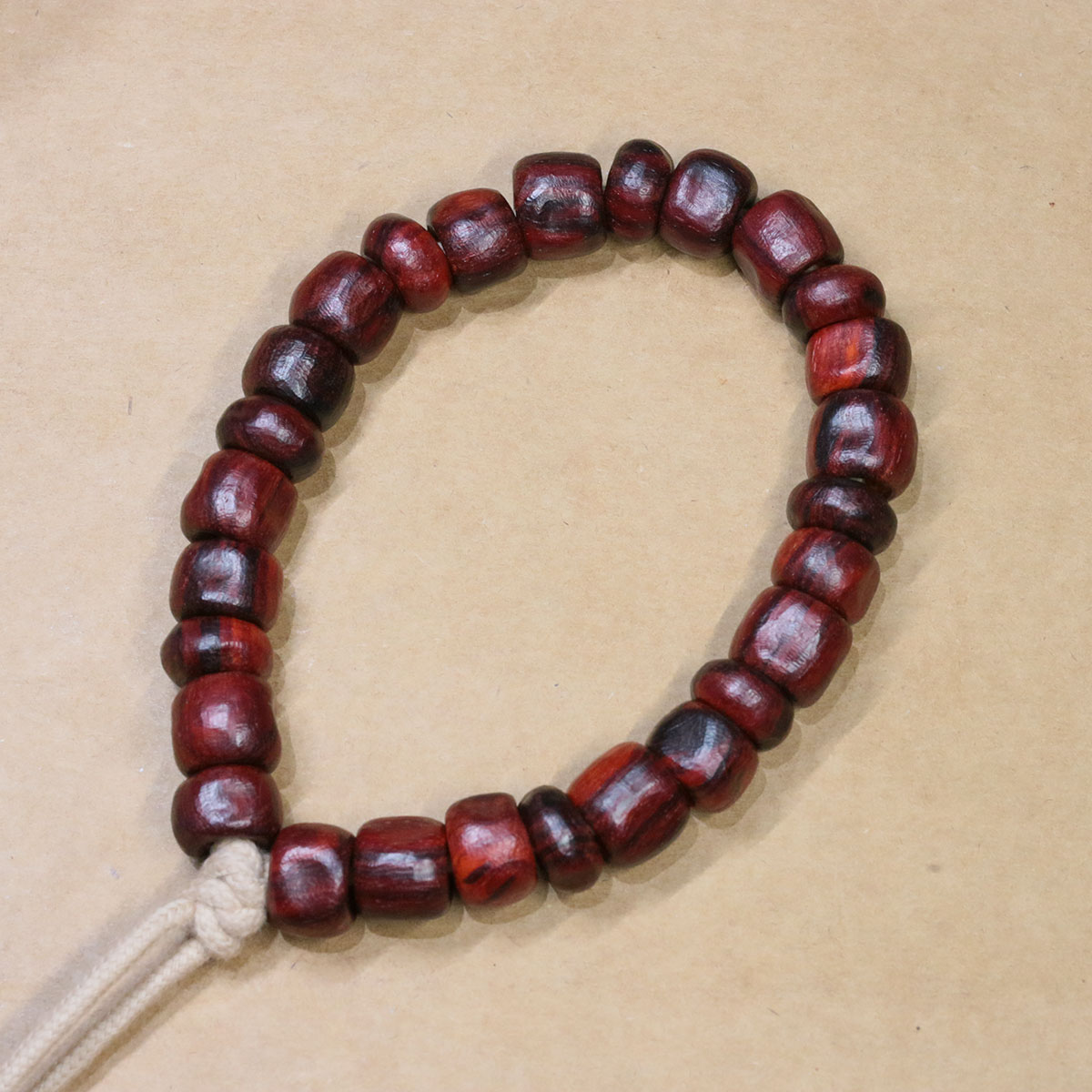 印度小叶紫檀 藏式手持 27颗 纯手工雕刻 可定制颗数