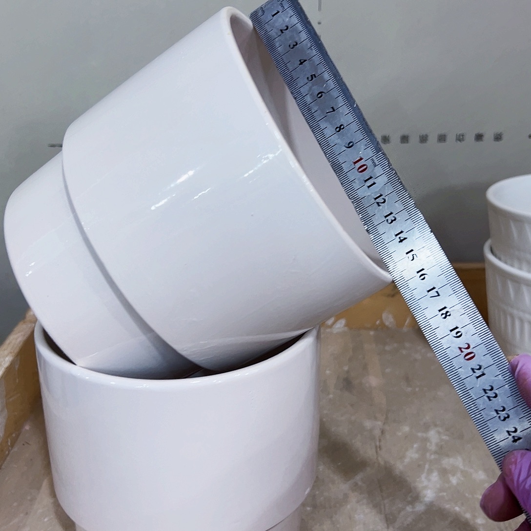 有孔外贸尾单陶瓷花盆凑单10米包邮