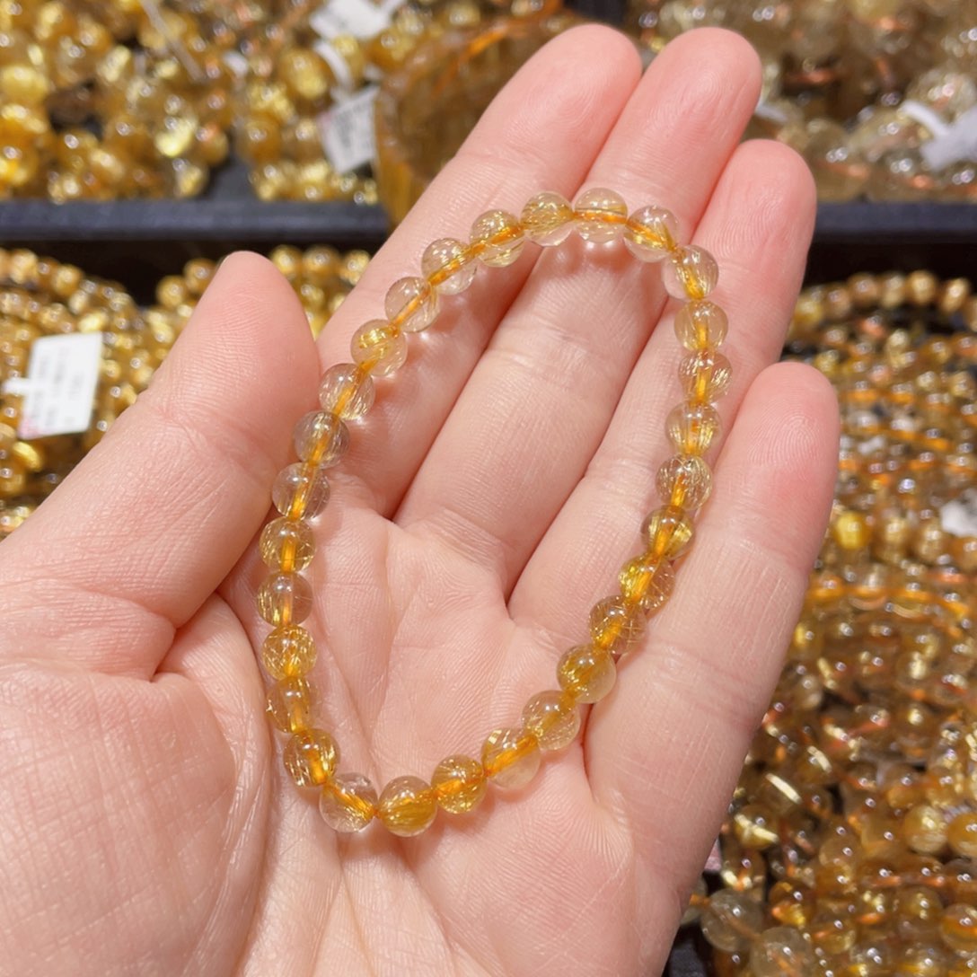 水晶手链未镶嵌花*天然水晶手链