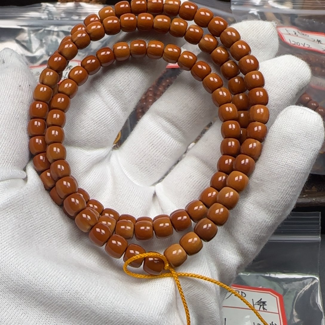 橄榄核手串老挝长串极限弧福利6.7mm