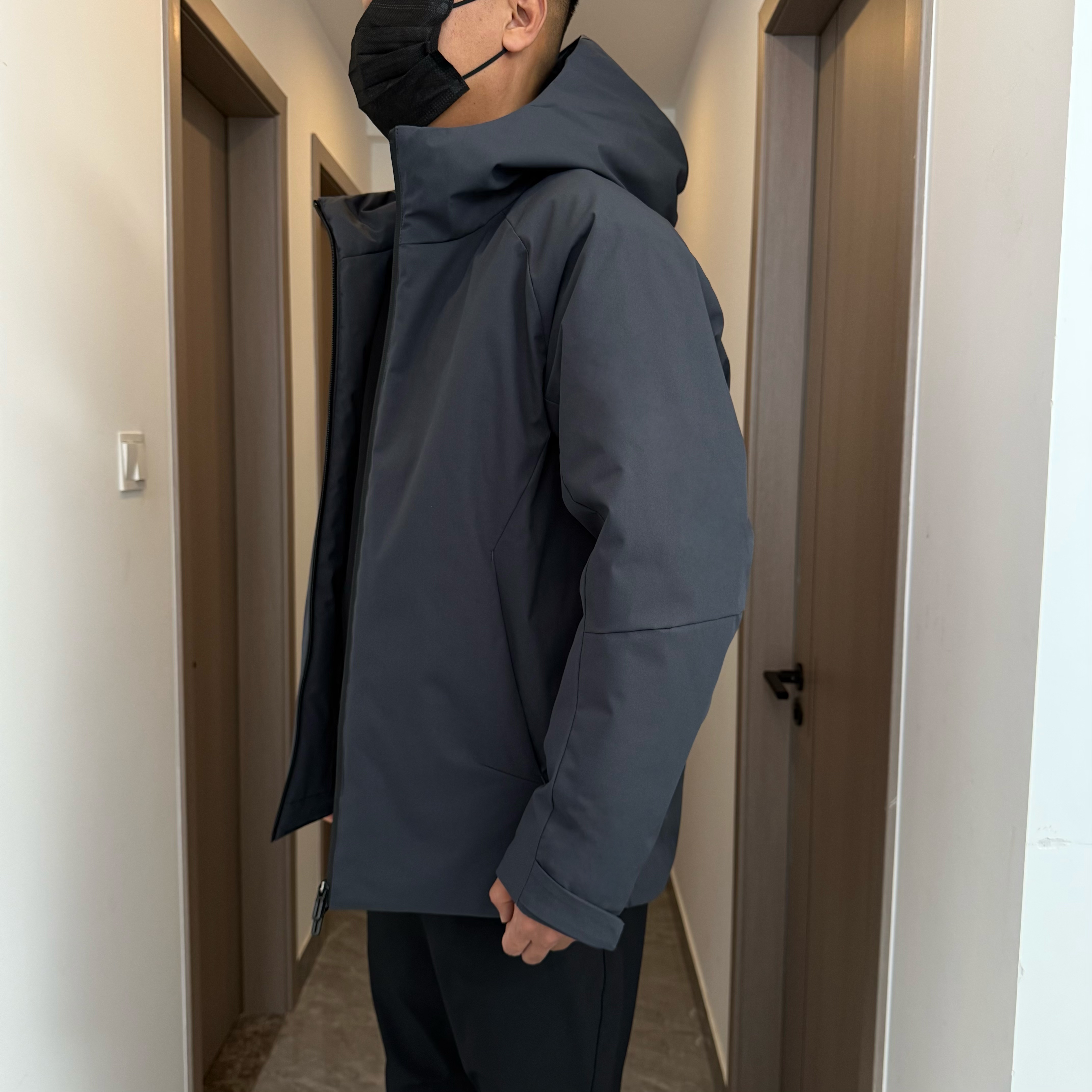 轻量简约风！冬季男士防风保暖运动休闲商务通勤厚款连帽棉衣棉服