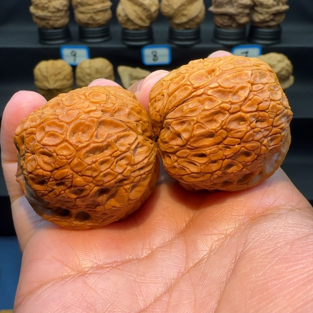 小***蝉把件桃核蟒蛇纹理