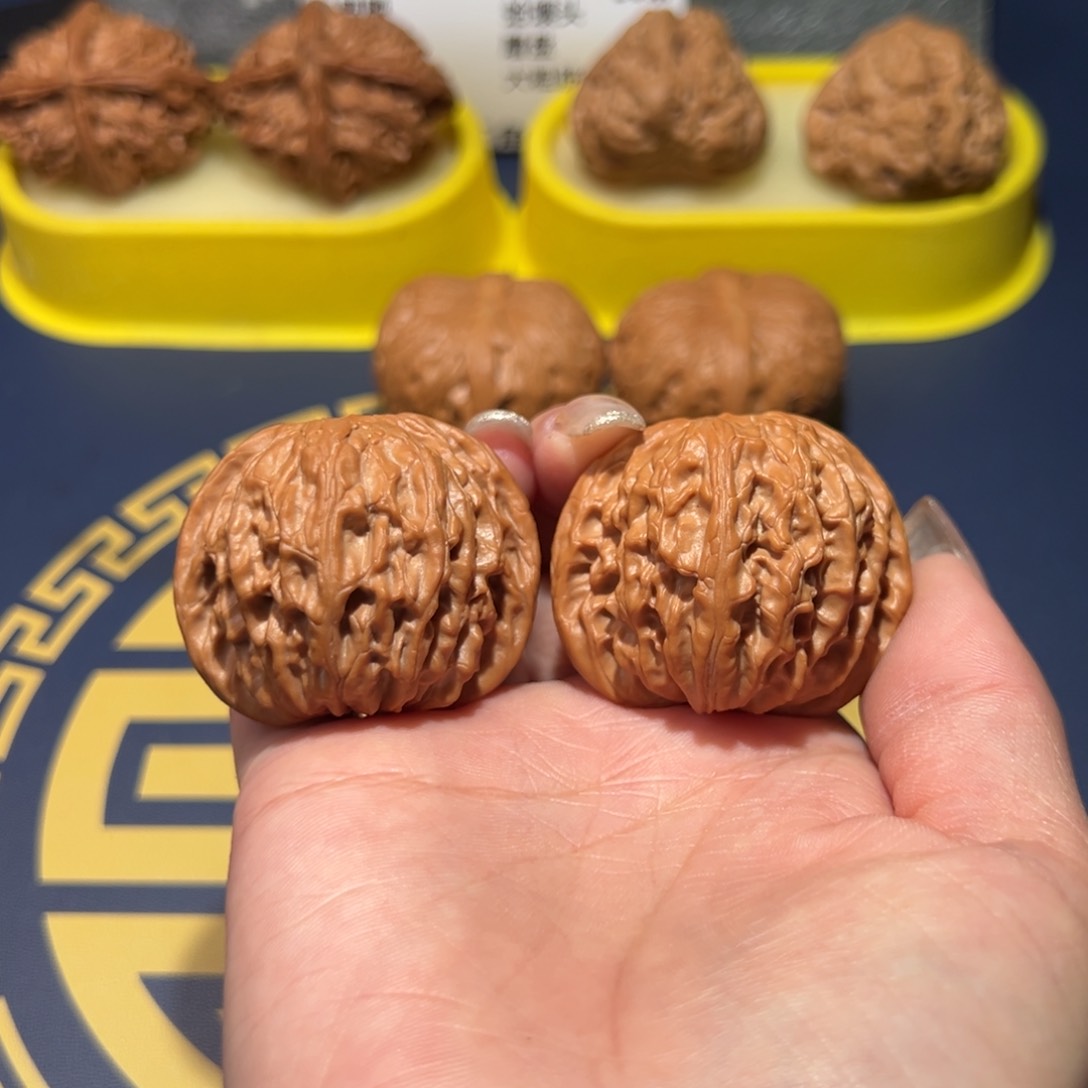 文玩核桃把件球磨42