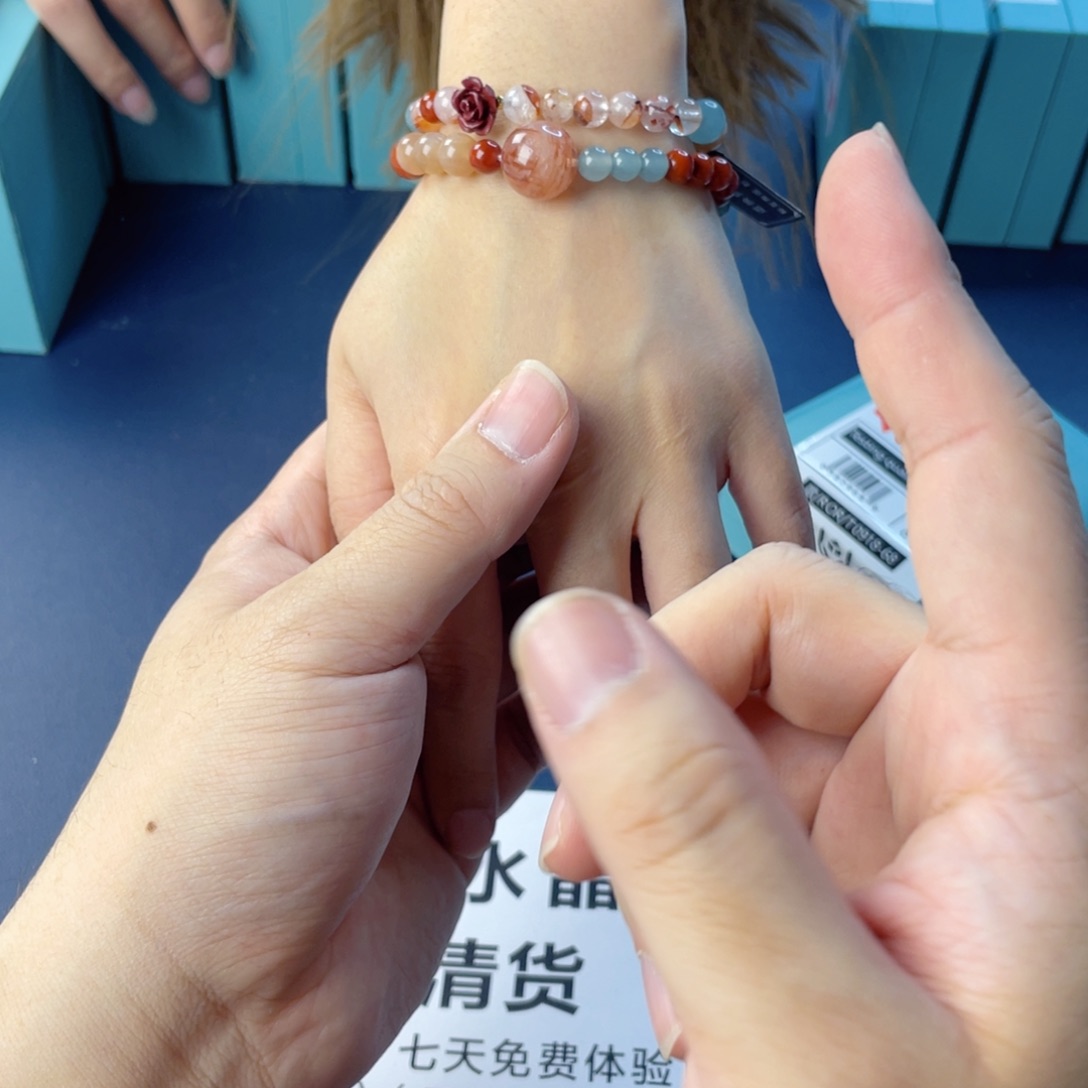 水晶银S925镶嵌手链