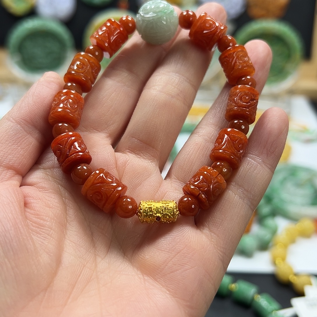 W***舞翡翠未镶嵌手链手串