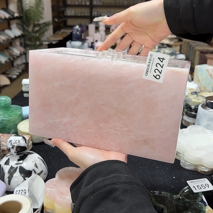 悦***6224 粉水晶首饰盒 福利