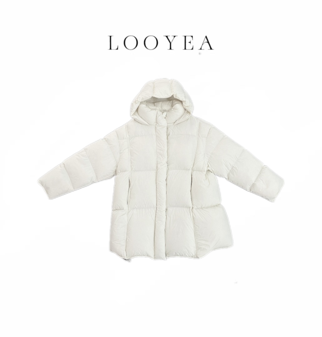 【百支寒】LOOYEA 冬季新款90白鸭绒长款休闲加厚羽绒服 B815